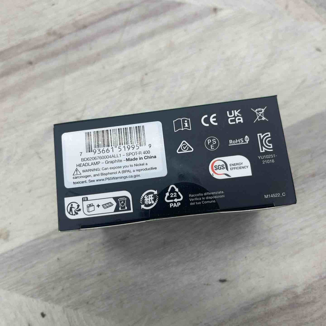 Black Diamond スポット400-R グラファイト コンパクト 充電式 【越谷店】