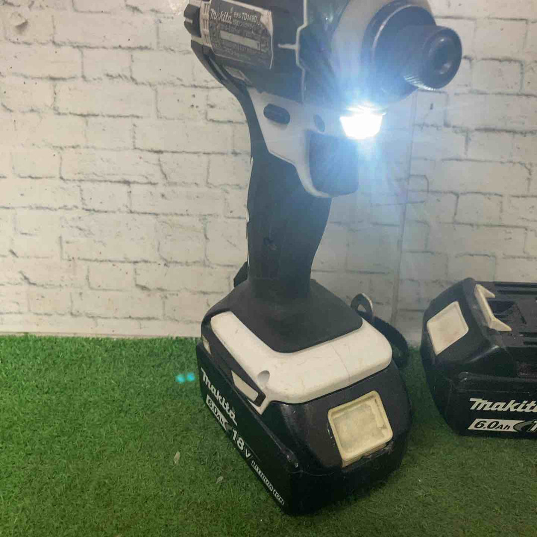 ★マキタ(makita) コードレスインパクトドライバー TD149DRFXW【町田店】