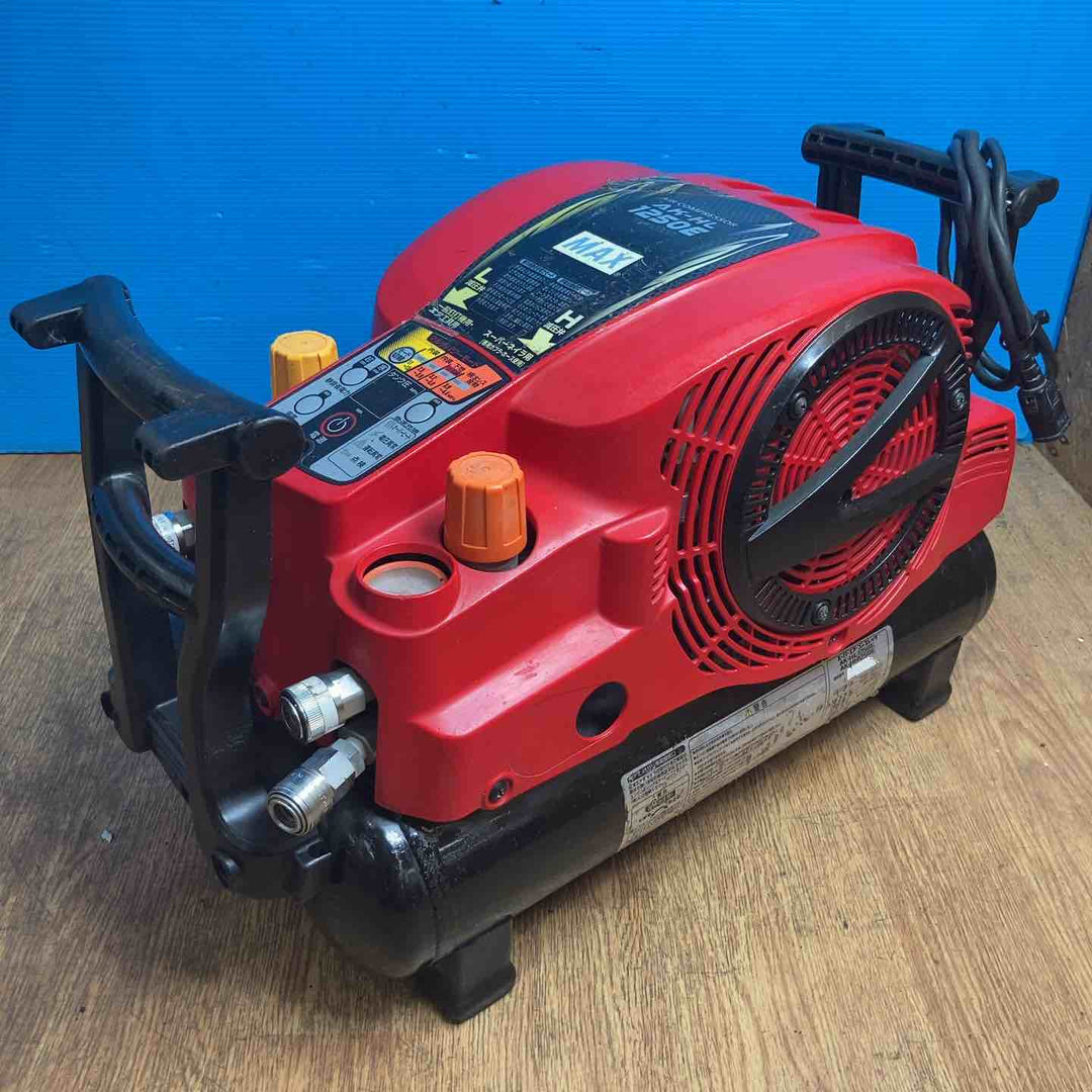 【現状品】★マックス(MAX) エアコンプレッサー AK-HL1250E_レッド 動作良好♪※備考欄参照※【岩槻店】