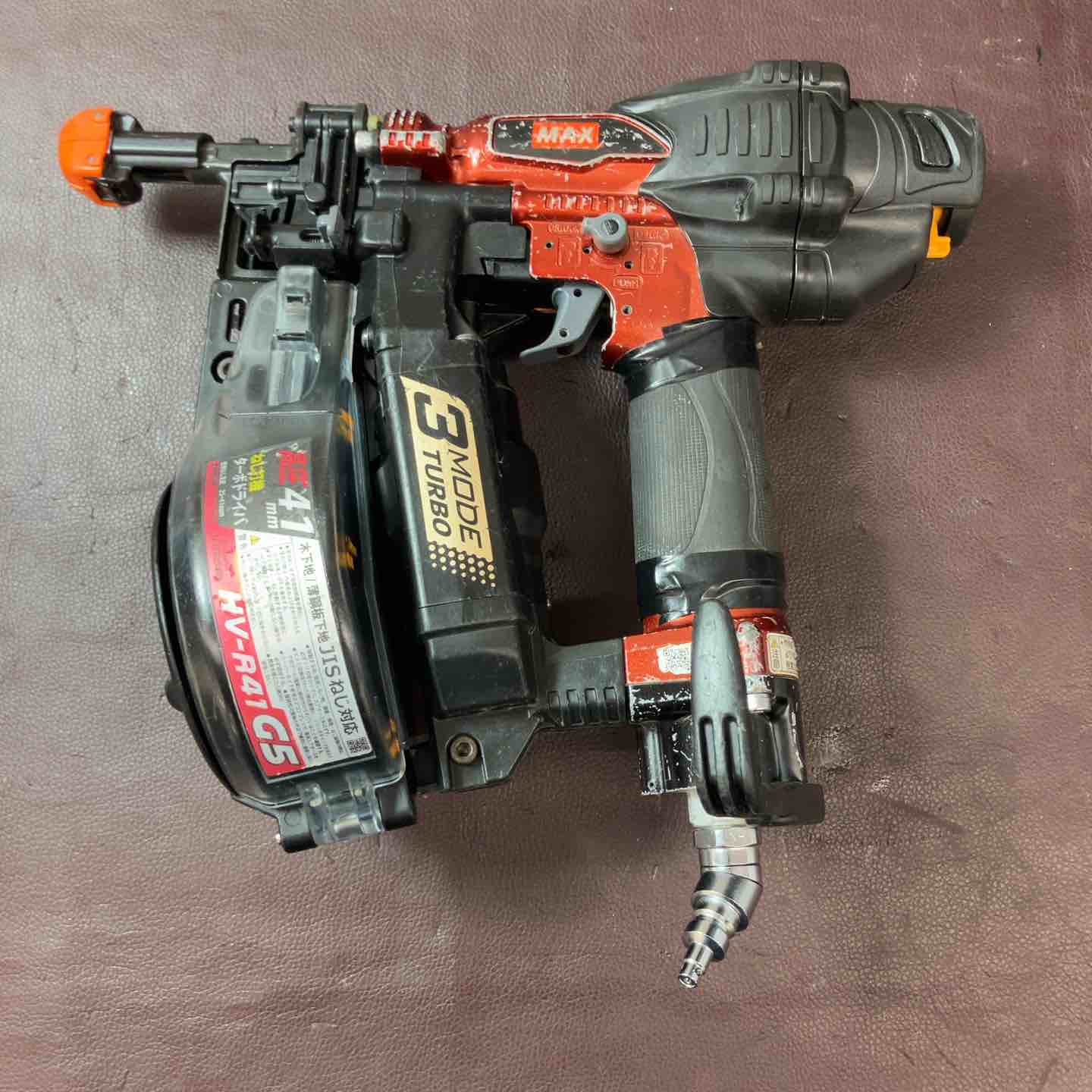 中古品】☆マックス(MAX) 41mm 高圧エアネジ打ち機 HV-R41G5-R 中古品】☆マックス(MAX) 41mm 高圧エアネジ打ち機 HV-R41G5-R