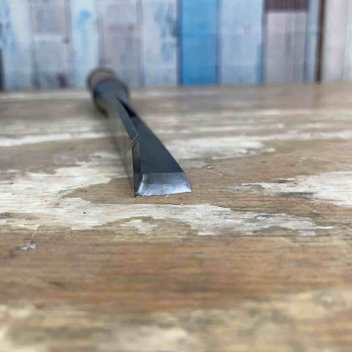【中古品】　「義永」銘 角型鑿 L字 和工具 大工道具【柏店】