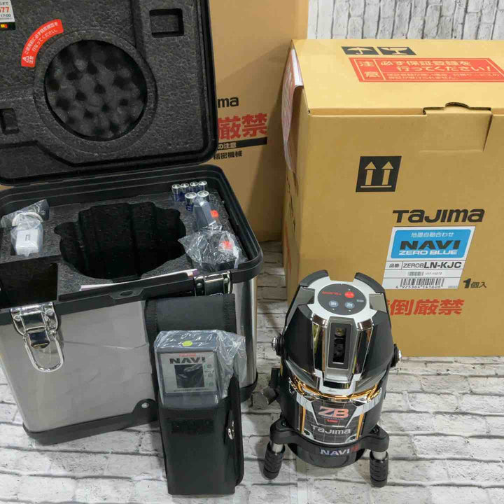 ◇タジマ(TAJIMA) レーザー墨出し器 NAVIゼロブルー リチウム KJC ZEROBLN-KJC 矩十字・横全周【川口店】