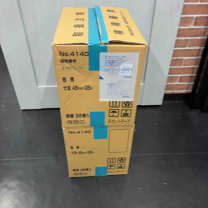 寺岡製作所 P-カットテープ No.4140　幅45mm×長さ25m　36巻×2箱【藤沢店】
