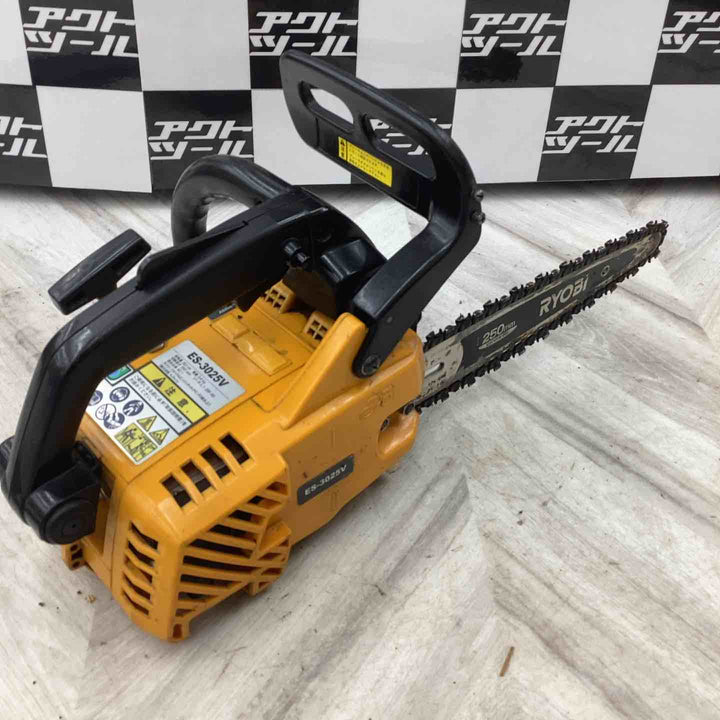 ☆京セラ(リョービ) エンジンチェーンソー ES-3025V 現状品 保証無【越谷店】