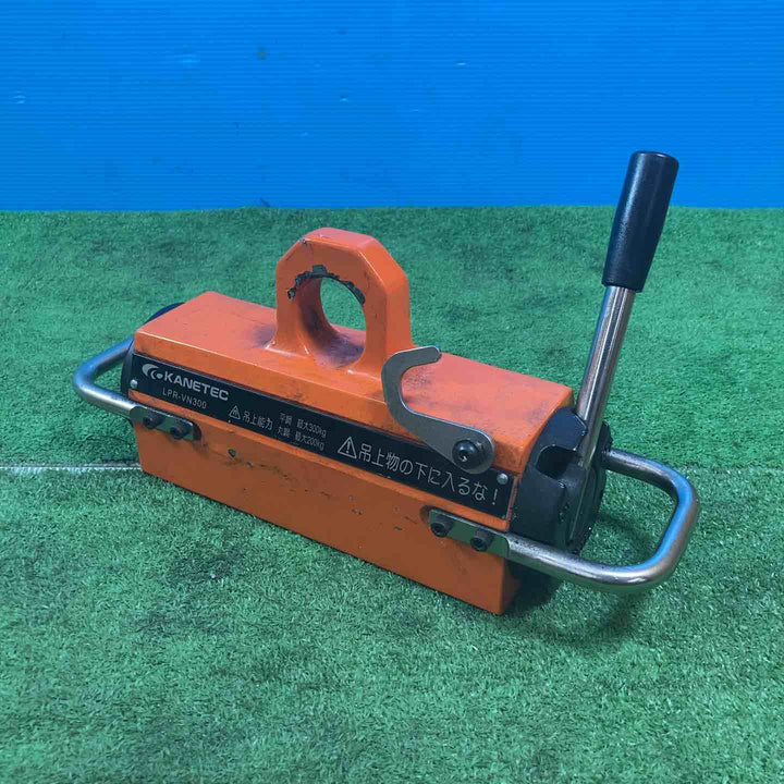 【中古品】カネテック 小形永磁リフマ LPR-VN300 吊上能力：平鋼：最大300kg、丸鋼：最大200kg【岩槻店】