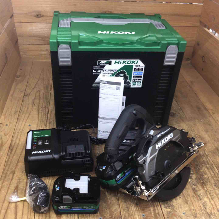 ★ハイコーキ(HIKOKI ※旧:日立工機) コードレスマルノコ C3606DB(2XPSBZ)【所沢店】