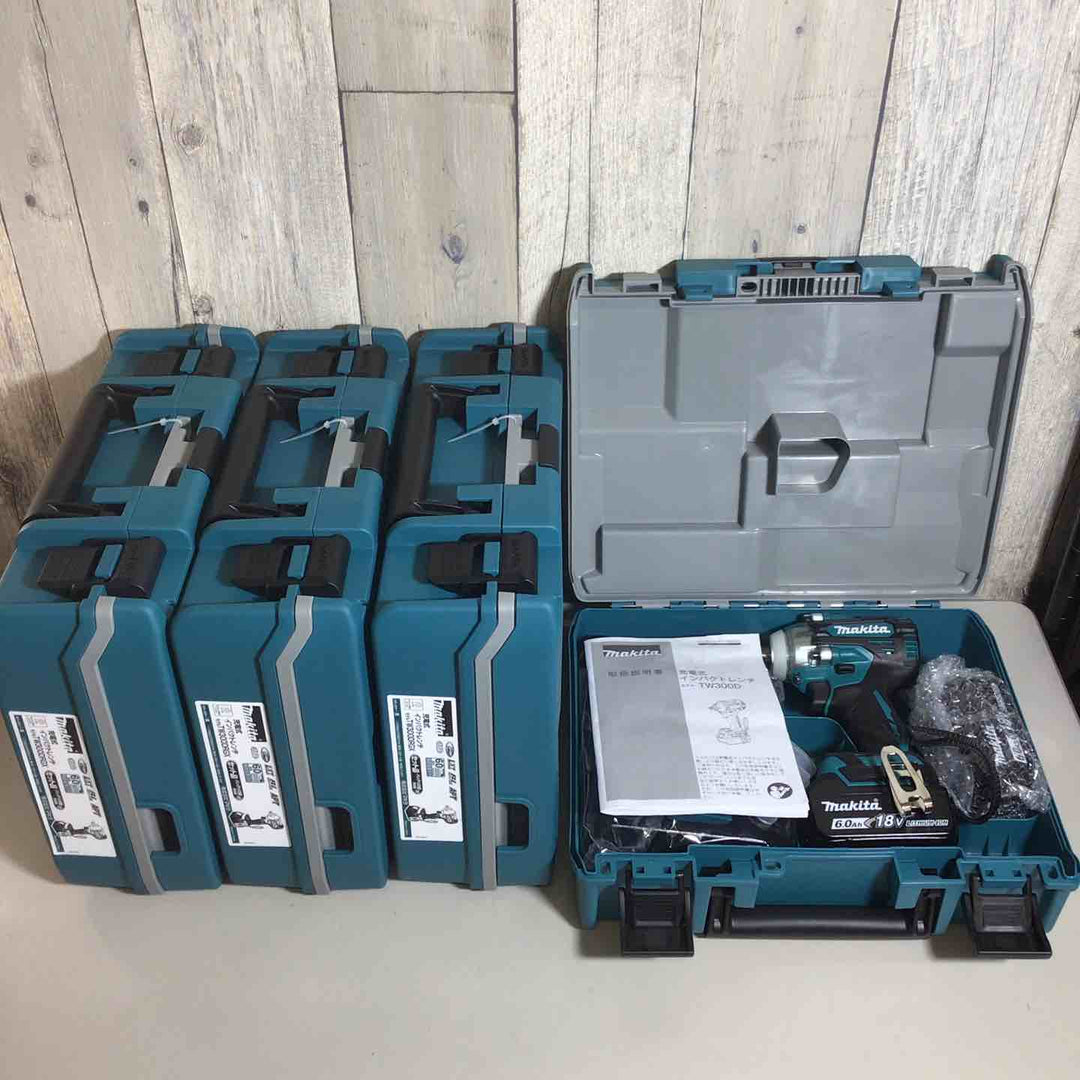 【未使用品】 マキタ makita コードレス インパクトレンチ TW300DRGX 4台 バッテリー&充電器付 フルセット 純正 充電式 18V 【戸田店】