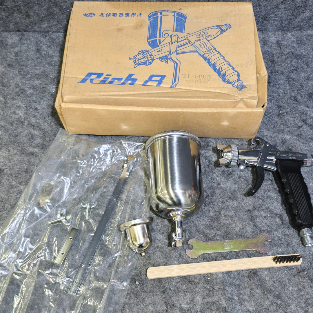 【長期保管・美品】北伸精器製作所/Rich 8 リッチエイト スプレーガン エアーガン TI-506N 【桶川店】
