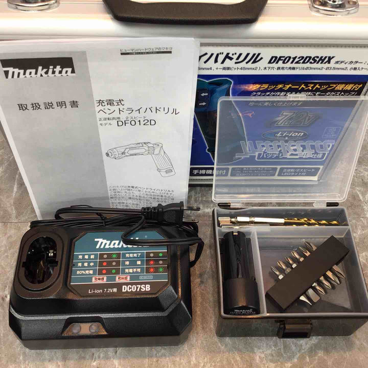 【未使用品】★マキタ makita 7.2V コードレスドリルドライバー DF012DSHX バッテリー2個付【八潮店】