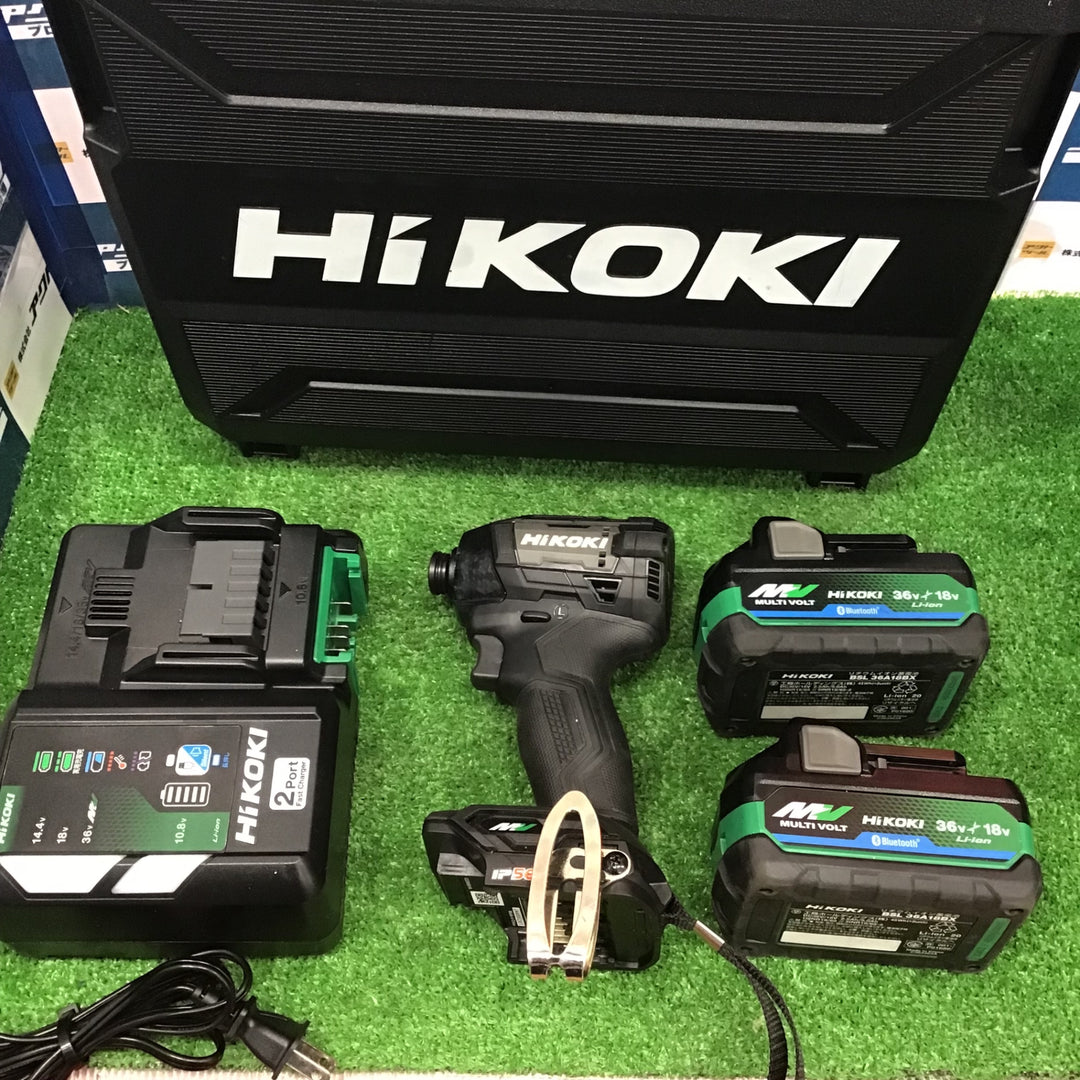 ★ハイコーキ(HIKOKI ※旧:日立工機) コードレスインパクトドライバ ストロングブラック WH36DD(2XHBSZ)【草加店】