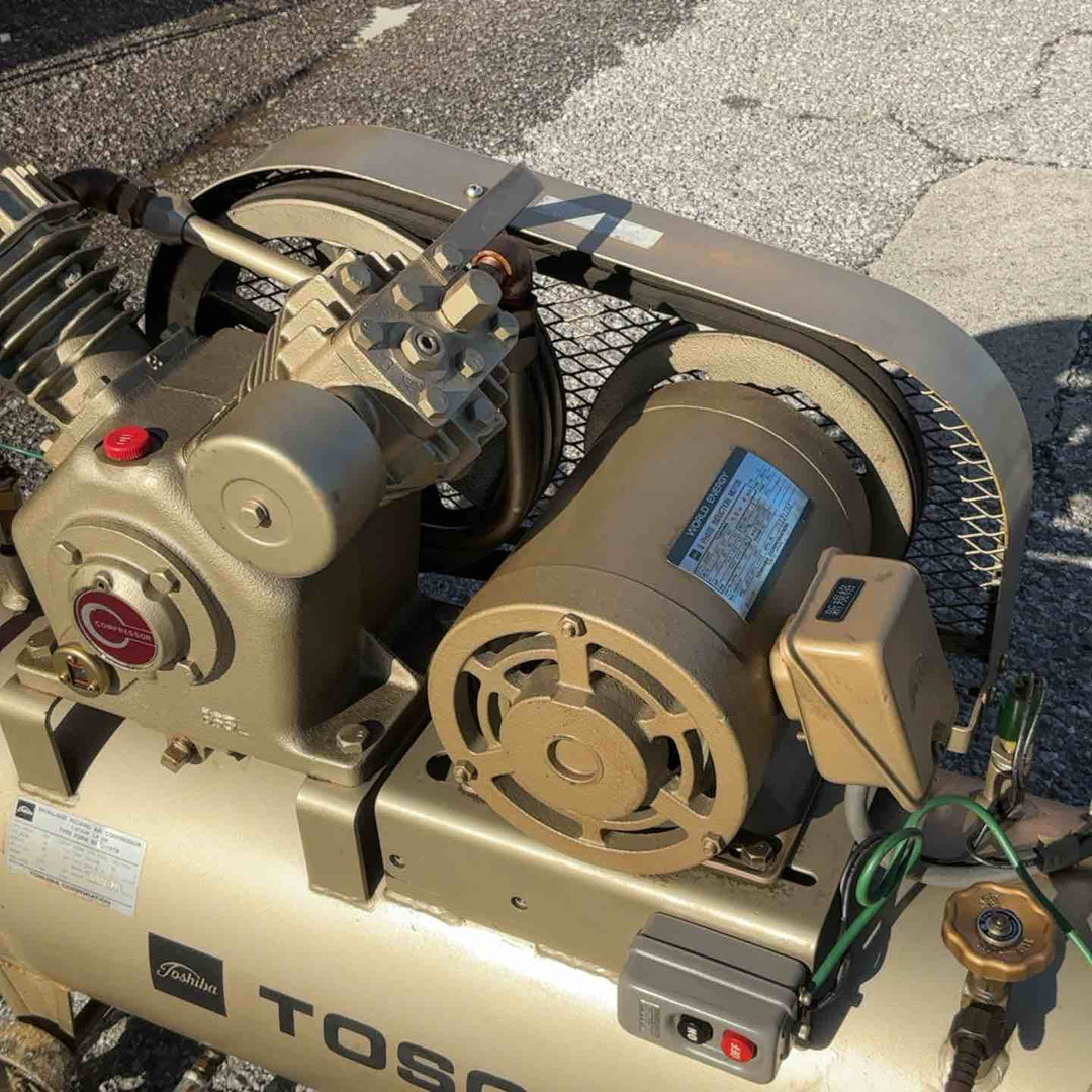 【店頭受取り限定】東芝 TOSHIBA エアコンプレッサー ベビコン GP5-15T8 ※簡易通電確認済【草加店】