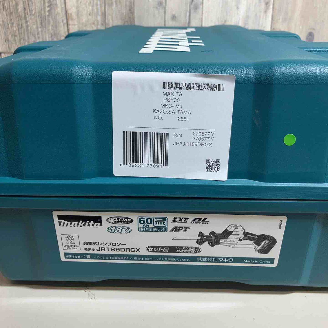 ★マキタ(makita) コードレスレシプロソー JR189DRGX【戸田店】