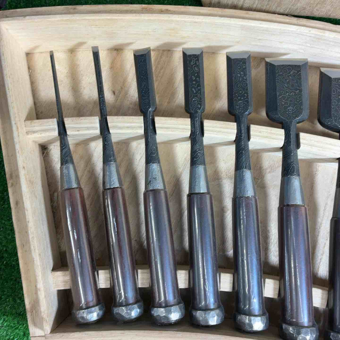 【未使用品/店頭受取り限定】  【田斎】鑿 17本組 【藤沢店】
