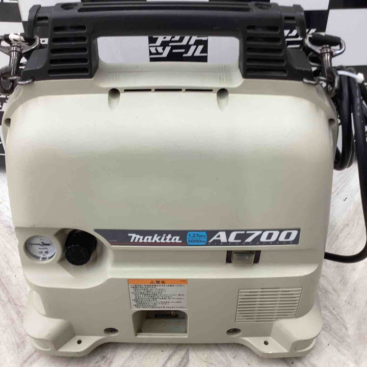 マキタ(makita) エアコンプレッサー AC700 製造業 工業ドリル ハンマー 釘打ち機 DIY エアブラシ スプレーガン 【越谷店】