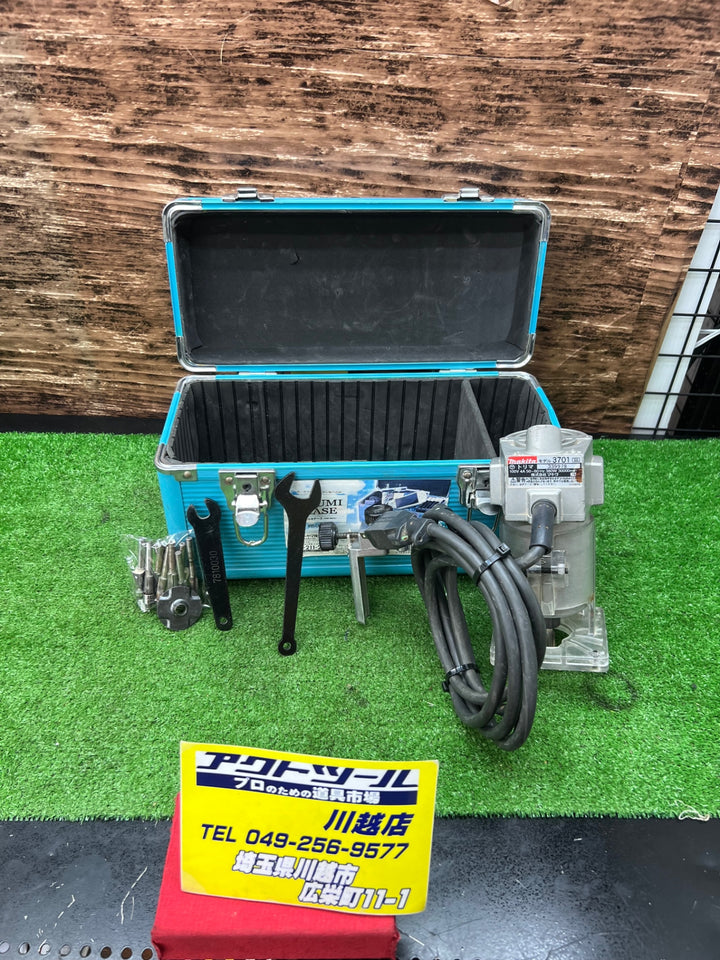 〇マキタ(makita) トリマ チャック径6mm 3701 ルータービット+ケースおまけ 付属品は写真をお確かめください【川越店】