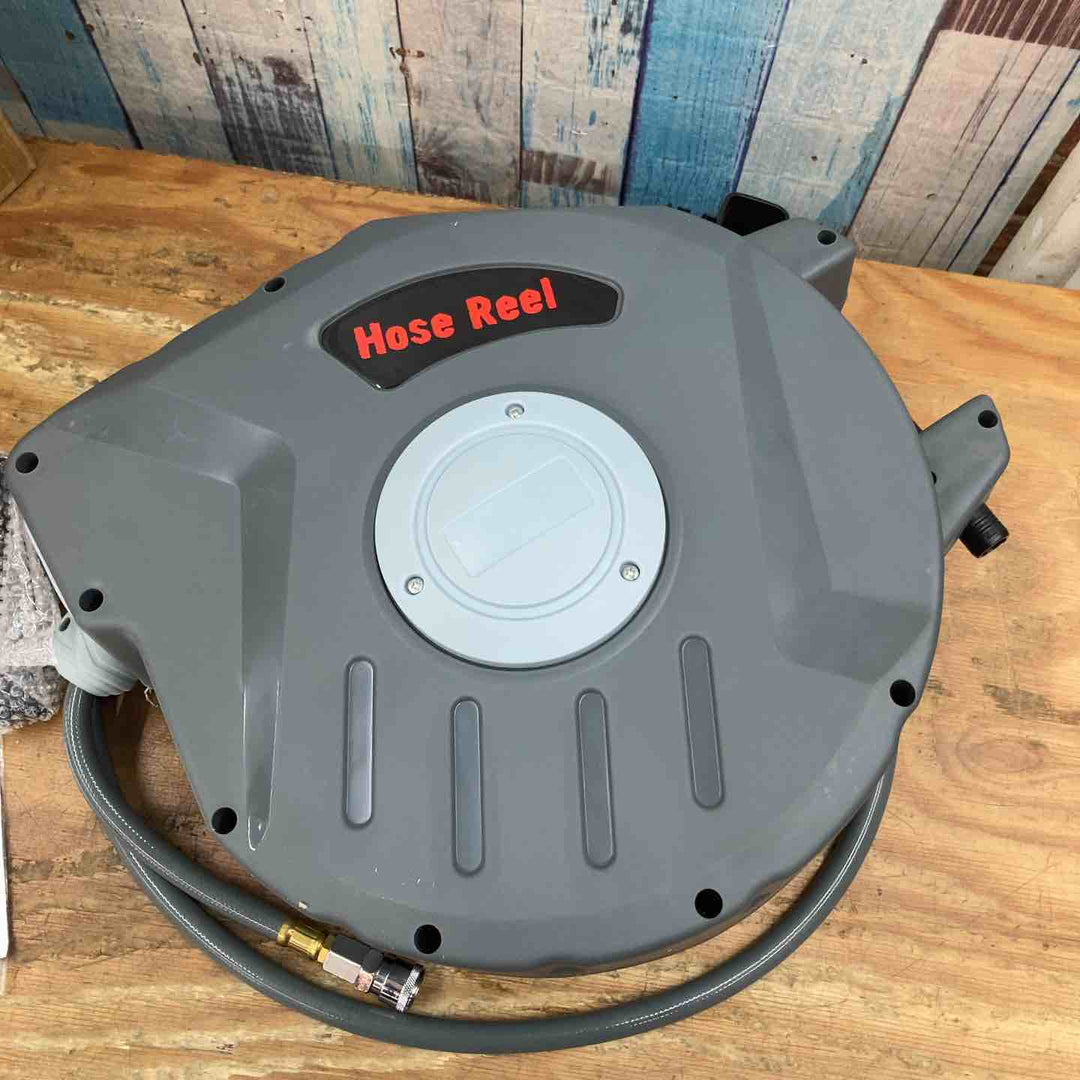 【未使用品】優品研究所 エアホースリール 自動巻取 壁掛け式 20M【柏店】