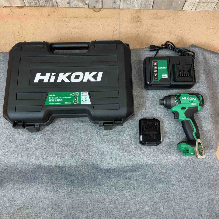 【中古品】 ハイコーキ(HIKOKI ※旧:日立工機) コードレスインパクトドライバー WH12DD バッテリー1個 充電器セット 【東大和店】