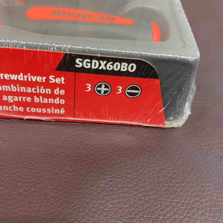【未使用品(店頭展示品)】スナップオン(Snap-on) ソフトグリップドライバーセット 6ピース SGDX60BO オレンジ【東大和店】