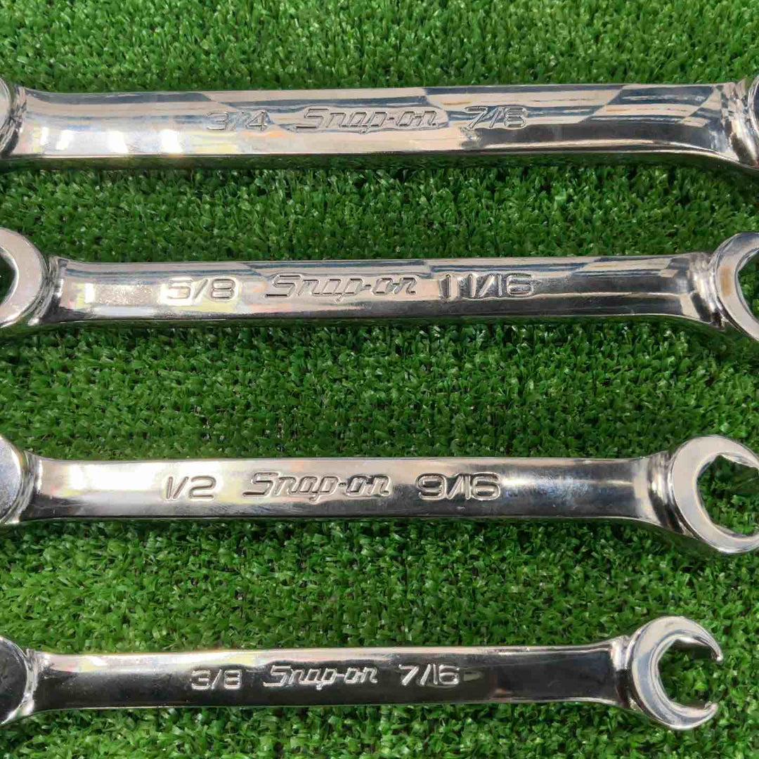 スナップオン Snap-on ダブルエンド フレアナット レンチ インチ 4本セット RXFS1214B 1618B 2022B 2428B【草加店】