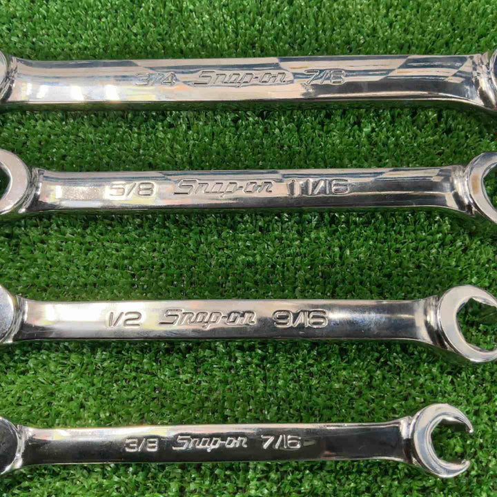スナップオン Snap-on ダブルエンド フレアナット レンチ インチ 4本セット RXFS1214B 1618B 2022B 2428B【草加店】