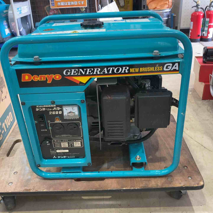 【店頭受取り限定】◇Denyo デンヨー エンジン駆動発電機 デンヨーニューパワー2600 GA-2605【町田店】