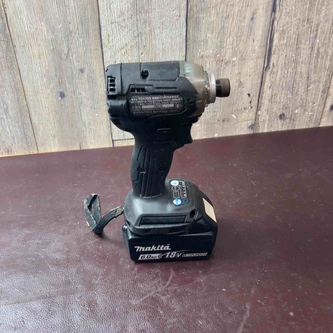 【中古品】マキタ(makita) コードレスインパクトドライバー TD170DZB バッテリー付属【東大和店】
