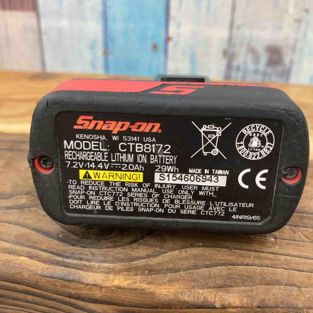 ▼スナップオン(Snap-on ) 14.4V 充電式ドリルドライバ CDRJ761A バッテリー一つ付き 充電器なし【柏店】