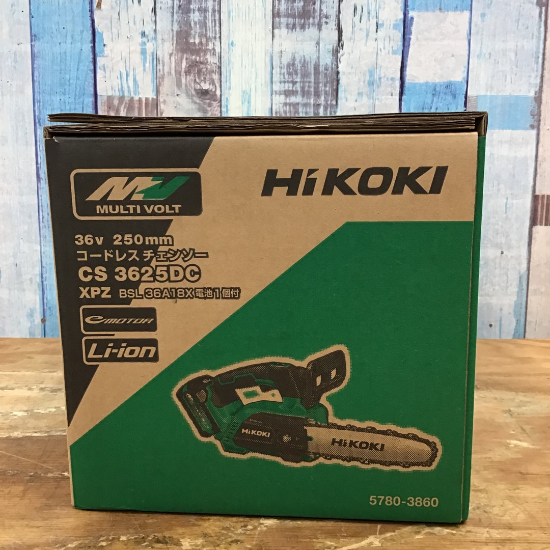 HiKOKI/ハイコーキ 250mmコードレスチェンソー CS3625DC(XPZ)【柏店】