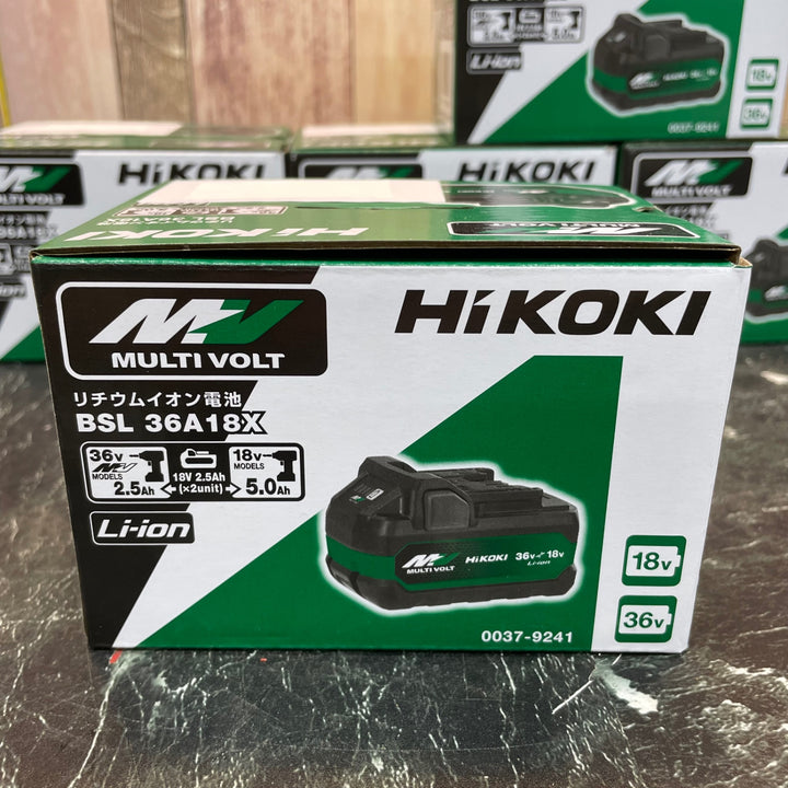 ハイコーキ(HIKOKI ※旧:日立工機) リチウムイオンバッテリー 36V/2.5Ah BSL36A18X　5個セット【八潮店】