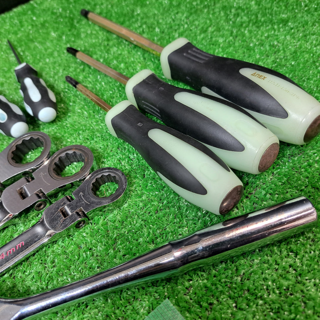 ディーン Deen ミリ 付替式ビットセット×２箱 その他レンチ・ドライバー類11本セット【岩槻店】