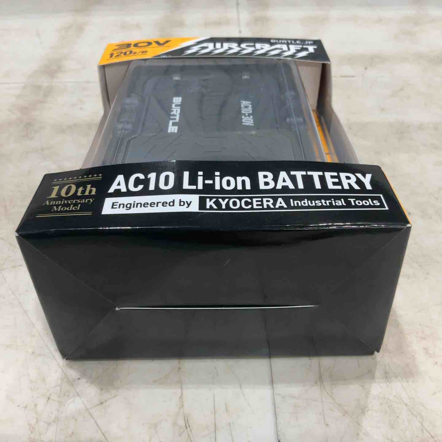 【未使用品】BURTLE バートル エアークラフト 30Vリチウムイオンバッテリー マットブラック AC10 2026年モデル 【川口店】 BURTLE バートル エアークラフト 30Vリチウムイオンバッテリー マット