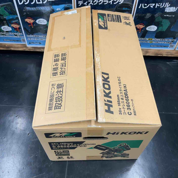 【未使用品】 HiKOKI(ハイコーキ) 旧日立工機 コードレス卓上スライド丸のこ 36V マルチボルト  刃径165mm  C3606DRA(K)(XPS)【藤沢店】