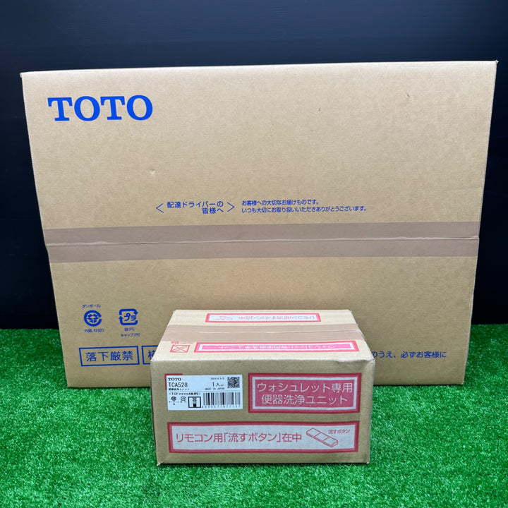【未使用品】TOTO ウォシュレット アプリコット F3 TCF4734 #NW1 ホワイト＋便器洗浄ユニット TCA528【電材館越谷店】