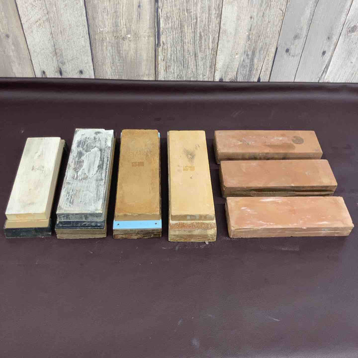 【超お得】 【まとめ売り】 【中古品】 天然砥石 人口砥石 キング砥石5個・スエヒロなど 合計5.5Kg 研ぎ 刃物 大工 包丁 【東大和店】
