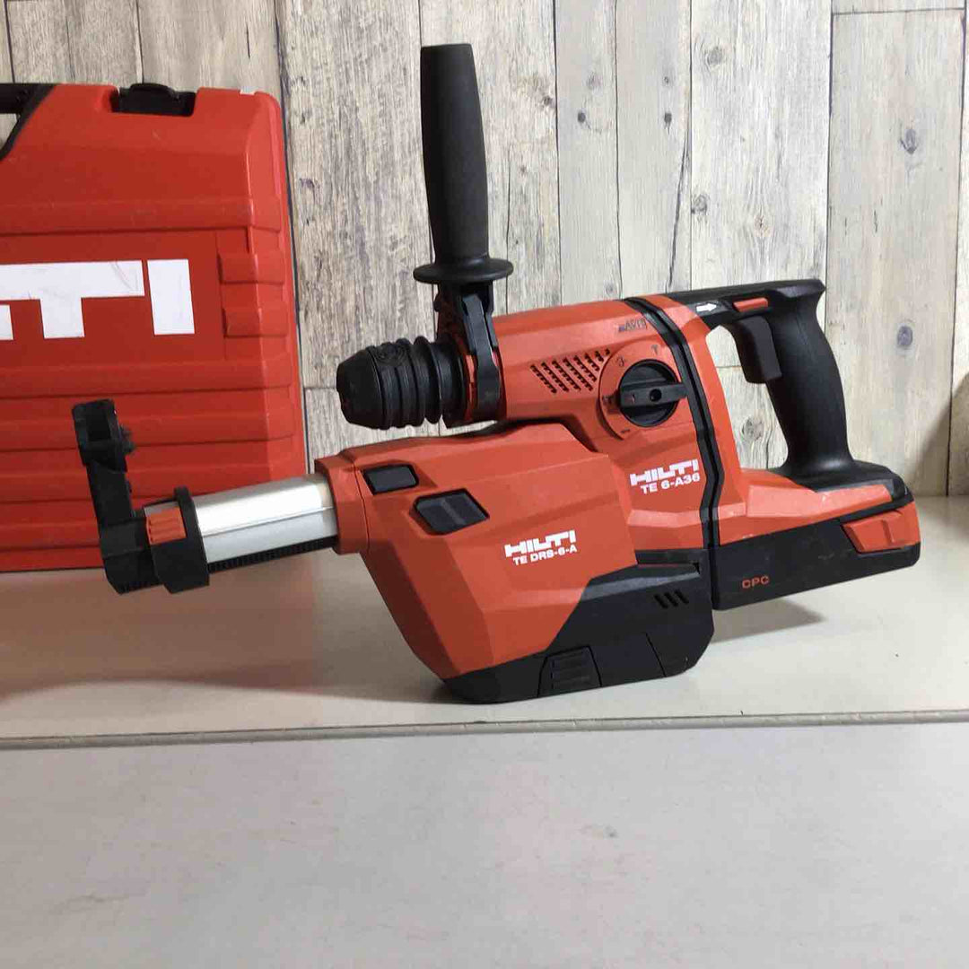 【中古品】HILTI 36V充電式ハンマドリル TE6-A36 集じん装置付 36V/2.6Ah バッテリー2個付【戸田店】