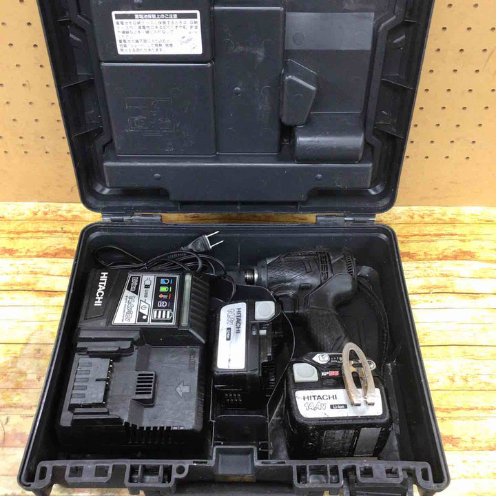 日立工機 電動工具・油圧工具/インパクトドライバー ストロングブラック WH14DDL2(2LYPK)(B)【川崎店】