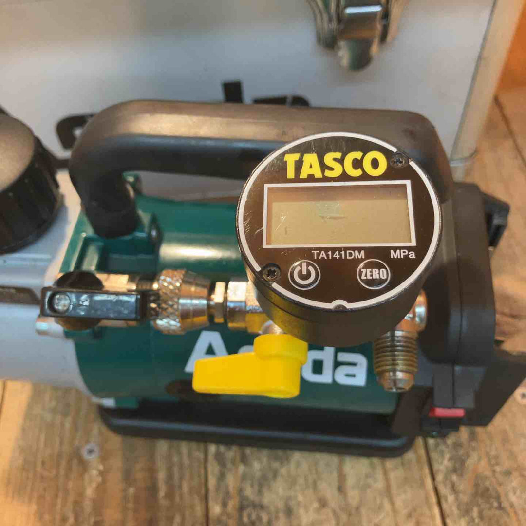 【中古品】アサダ(ASADA) コードレス真空ポンプ 1.5CFM-B  デジタルミニ連成計 TA141DM付き【所沢店】