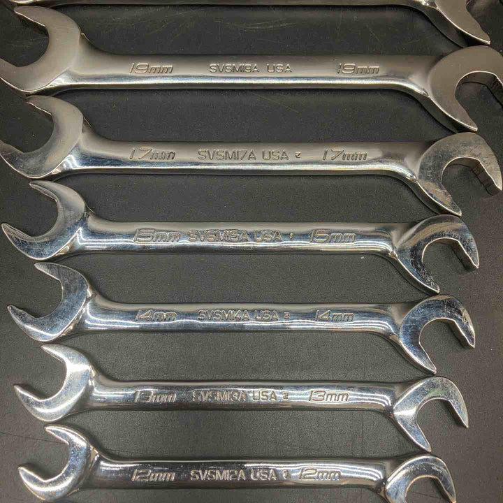 スナップオン(Snap-on) アングルヘッドスパナ SVSM10A-22A 合計10本セット 10ｍｍ-22ｍｍ【川越店】