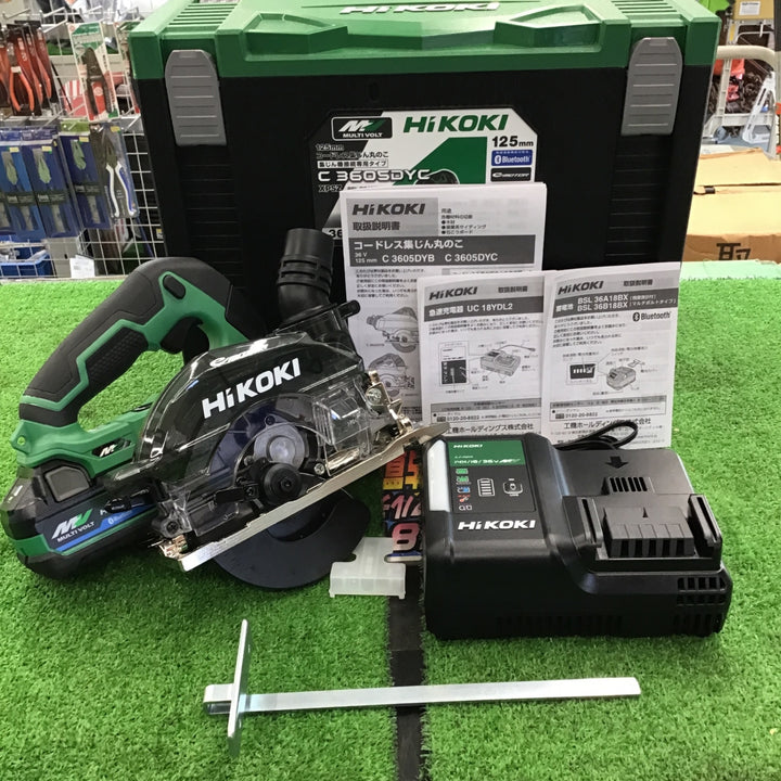 【未使用品】ハイコーキ(HIKOKI ※旧:日立工機) 125mm マルチボルト コードレス集じん丸のこ C3605DYC(XPSZ)【桶川店】