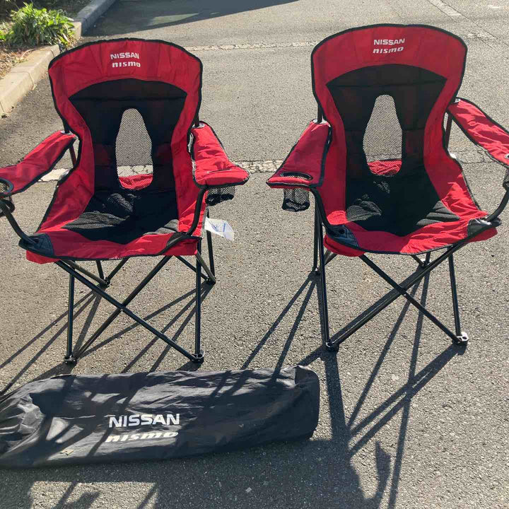 【中古品】 ニスモ(nismo) FANチェア(大) KWA7060G20 折りたたみ椅子 2個セット 【東大和店】