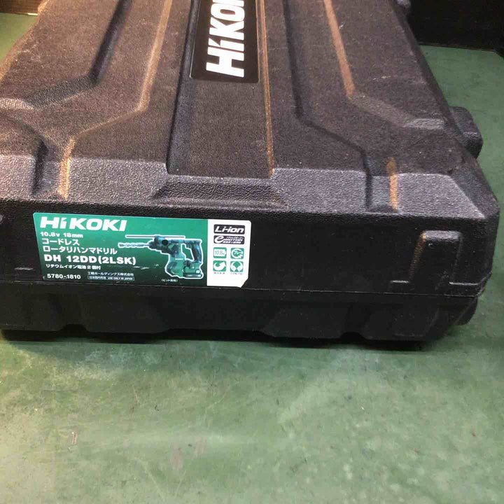 ◇HiKOKI(ハイコーキ) 10.8V コードレス ハンマドリル  DH12DD(2LSK) 蓄電池2個・充電器・ケース付き【戸田店】