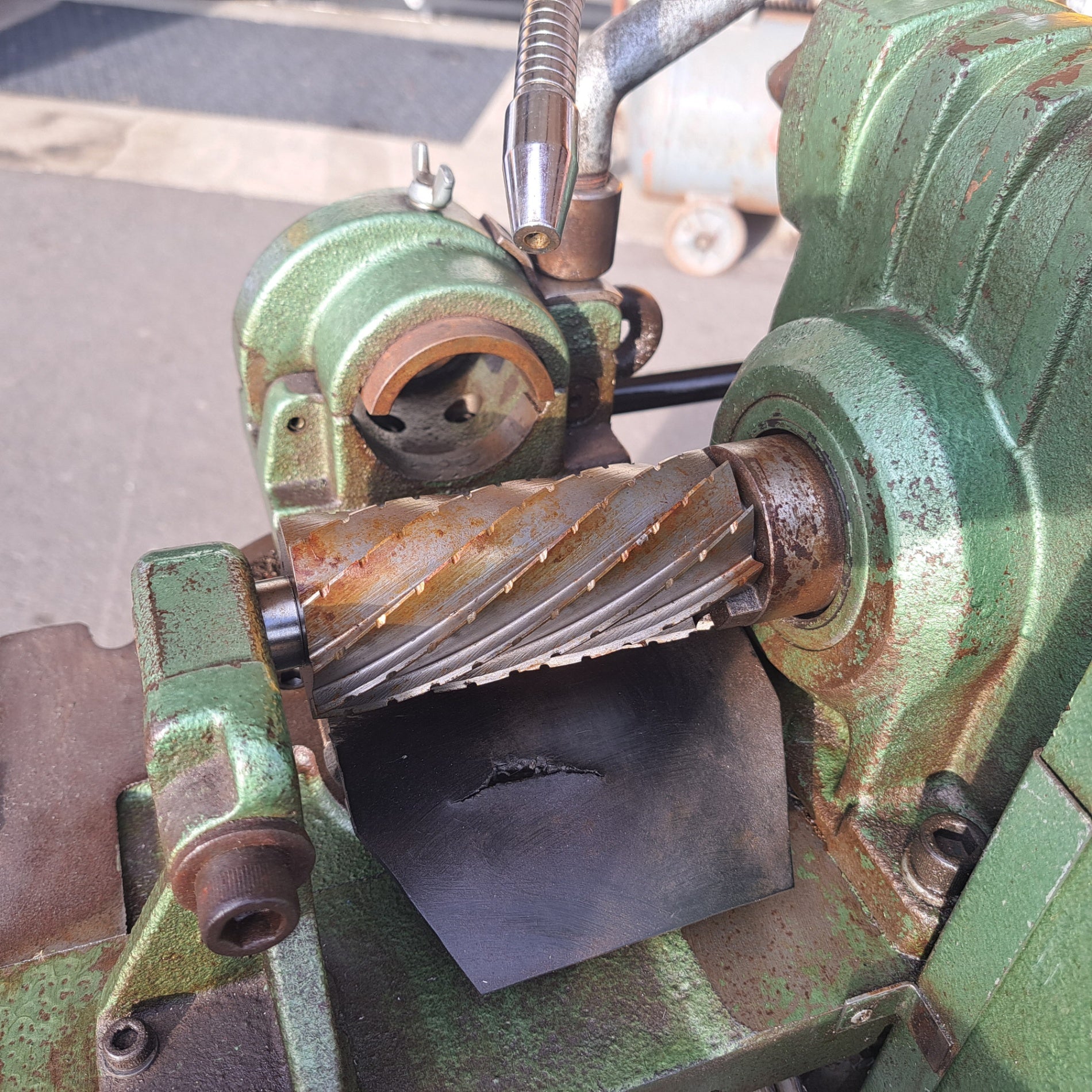 中古・店頭受取り限定】 西部マシン パイプえぐり機 SM-A2型 三相 200V