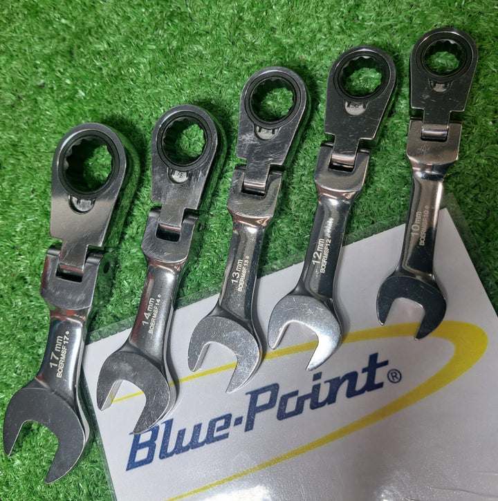 ブルーポイント/BluePoint ミジェットギアラチェットコンビネーションレンチ BOERMSF 10,12,13,14,17mm 5本セット【岩槻店】