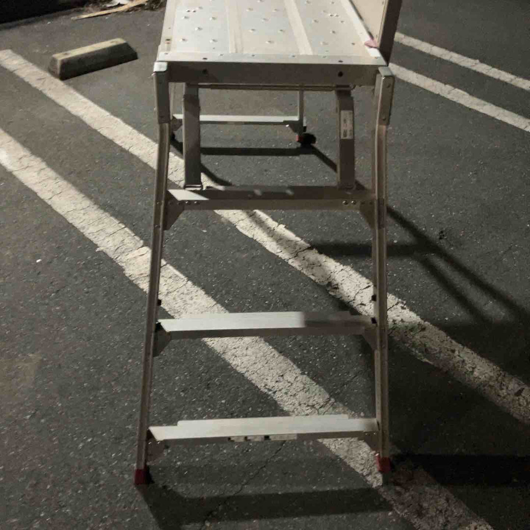 【中古品・店頭受取り限定】 長谷川工業/HASEGAWA 搬式作業台(立ち馬)・DUK-15SXA ※手すり付き※ 【桶川店】
