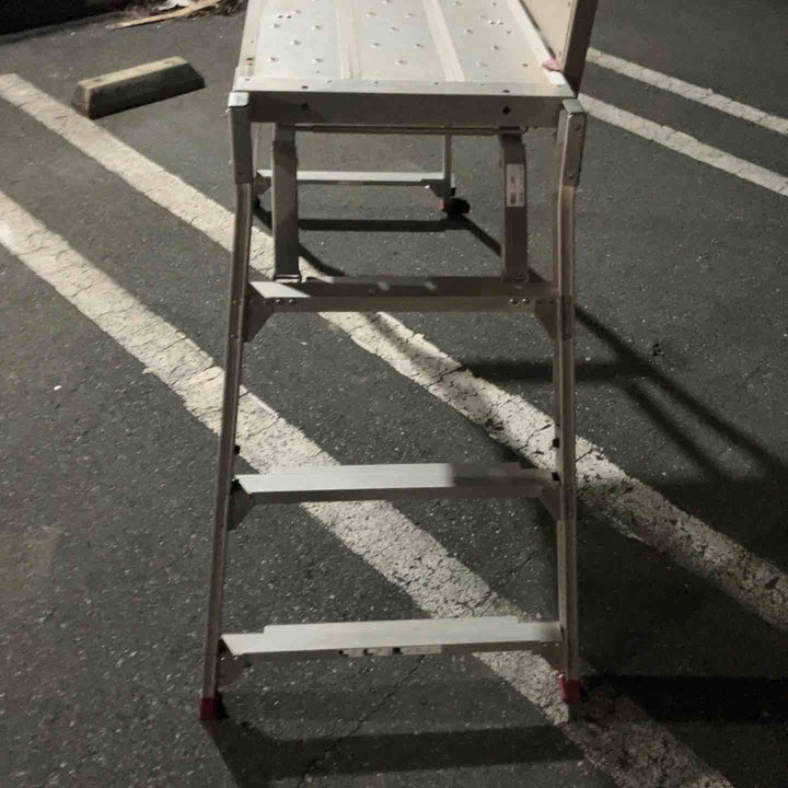 【中古品・店頭受取り限定】 長谷川工業/HASEGAWA 搬式作業台(立ち馬)・DUK-15SXA ※手すり付き※ 【桶川店】