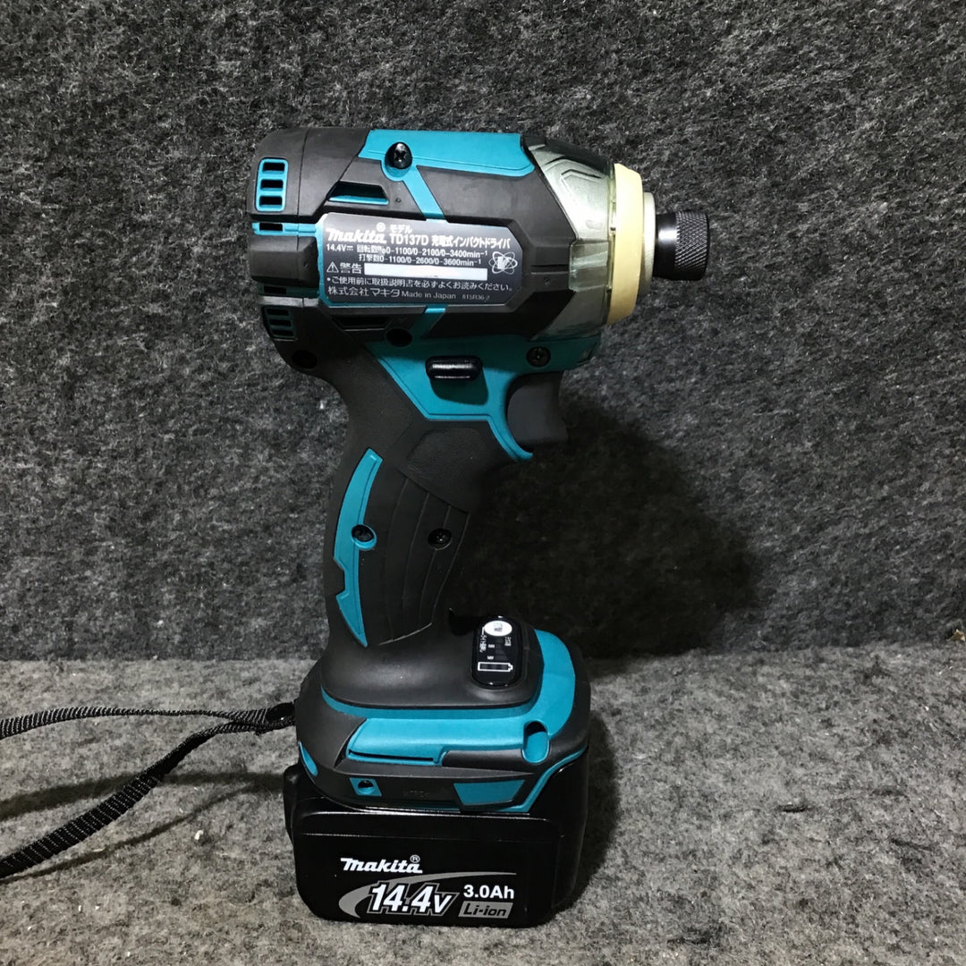 【美品】マキタ(makita) コードレスインパクトドライバー TD137DRFX【桶川店】