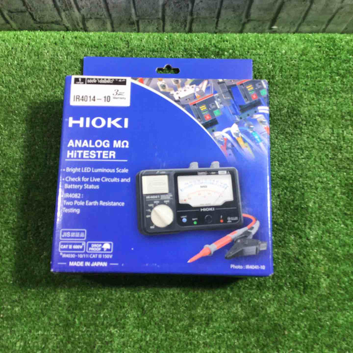 ◇日置電機(HIOKI) アナログメグオームハイテスタ (スイッチなしリード付属) IR4014-10【川口店】