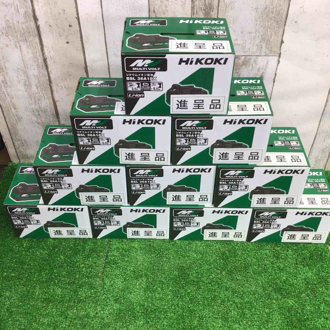 ハイコーキ(HIKOKI ※旧:日立工機) リチウムイオンバッテリー 36V/2.5Ah BSL36A18X 10個セット【町田店】