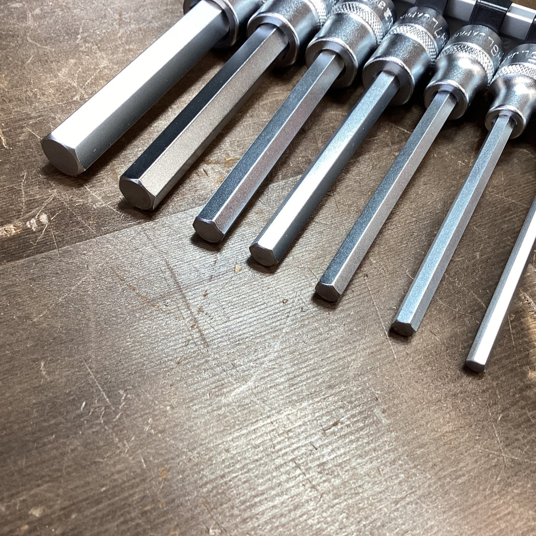 トネ(TONE) ロングヘキサゴンソケットセット(ホルダー付) 差込角9.5mm(3/8") HH308L 内容8点 【東大和店】