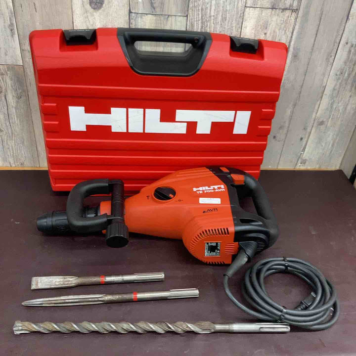 【中古品】 ヒルティ(HILTI) 電動ハンマ TE700-AVR ブルポイント・チゼル・ドリルビット付属 【東大和店】